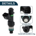 thumbnail image 3 of Inyector de combustible para Nissan Altima 2.5 2010-2012 Coincidencia de flujo No. 16600JA00A Boquilla de combustible Negra 1 Pc, 3 of 7