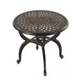 thumbnail image 5 of WILOUNGE Cast Aluminum Outdoor Side Table,All Weather Anti-Rust Round Small Outdoor End Table for Patio Pool Balcony Deck Porch Lawn Backyard, 5 of 5
