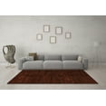 thumbnail image 3 of Ahgly Company Indoor Rectangle Abstract Orange Modern Area Rugs, 7' x 9', 3 of 4