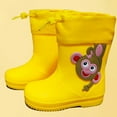 thumbnail image 2 of Gelikeya Rain Boots for Kids Waterproof Soft and Breathable Rainboots with Easy-On Handles (Yellow, Size 5-6 Years), 2 of 3