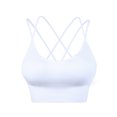thumbnail image 2 of Women's Sports Bras Woman Bras With String Quick Dry Shockproof Running Fitness Large Size Underwear Bras for Women No Underwire White XL, 2 of 8