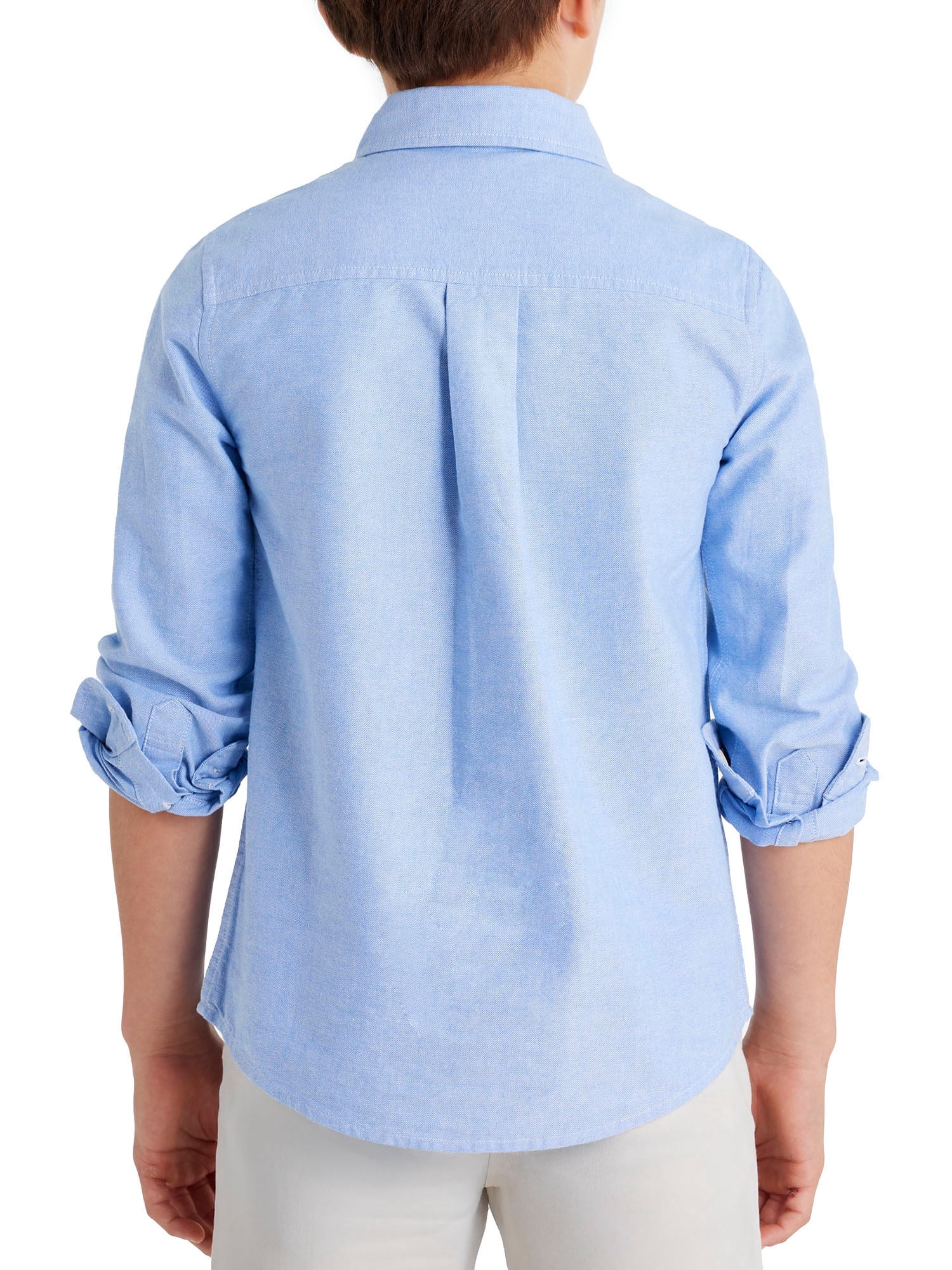 U.S. Polo Assn. Boys Long Sleeve Button Down Oxford Shirt, Sizes 4-18