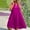 Hot Pink, variant on Ayolanni Cute Dresses for Women Loose Knee-Length Black V-Neck Tent Sleeveless Solid Vacation Dresses Ladies Dresses L