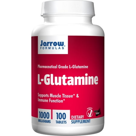 Jarrow Formulations Jarrow L-glutamine , Supports Muscle Tissue & Immune Function, 1000 mg, 100 Easy-Solv (Best L Glutamine Product)