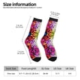 thumbnail image 2 of KLL Colorful Tie Dye Stained Glass 3 Print Cool Socks Men's Women's Crew Socks Funny Crazy Novelty Stockings, 2 of 6