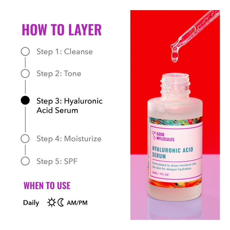 Good Molecules Hyaluronic Acid Face Serum - 1 fl oz