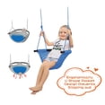 thumbnail image 2 of RedSwing Toddler Swing Seat for Kids with Heavy-Duty Adjustable Ropes, Hand-Knitting Secure Children Swing Set for Indoor Porch, Outdoor Playground, Backyard, Tree, Blue, 2 of 8