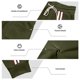 thumbnail image 4 of Ceisia Men Solid Color Loose Casual Pants Elastic Waist Drawstring Sports Gift Work Trousers, 4 of 9