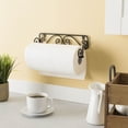 thumbnail image 2 of Home Basics Support Mural pour Essuie-Tout de Cuisine en Acier Robuste Design Spirale, 2 of 2