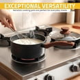 thumbnail image 5 of KICHLY Granite Kitchen Cookware Set, 8 Piece Nonstick Pots & Pans Set, Induction Frying Pans, Saucepan with Lids, Induction Compatible Cookware, PFOA-Free Non-Stick Cooking Set, Black, 5 of 7