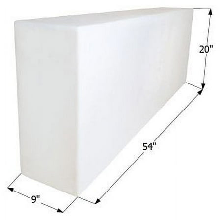 Icon Technologies 12714 - WT2450 39 gal. Fresh Water Tank with 1/2" Fittings (54"L x 20"W x 9"H)