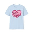 thumbnail image 2 of Love Heart, Gildan Unisex Softstyle T-Shirt, Retro Heart Graphic Tee, S-3XL, 2 of 6