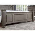 thumbnail image 6 of Furniture of America Damos Solid Wood King Panel Bed in Gray, 6 of 6