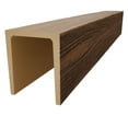thumbnail image 3 of Ekena Millwork 5 1/2"W x 5 1/2"H x 192"L 3-Sided (U-Beam) Mena HeritageTimber Faux Wood Ceiling Beam, Kona Brown, 3 of 12
