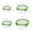 thumbnail image 2 of REGALWOVEN 8 Pack Food Storage Containers with Lids, Meal Prep Food Containers Green 8 Pack, 2 of 7