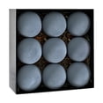 thumbnail image 2 of Flocked Christmas Ball Ornaments Set of 9, Large Textured Velvet Baubles for Christmas Tree, Matte Holiday Decorations for Tree and Garland - Gray, 2 of 8