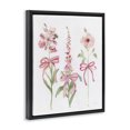 thumbnail image 2 of Stupell Industries Traditional Pink Cottage Floral Sprigs Black Floating Frame Canvas Art, 17 x 21, by Sally Swatland, 2 of 7