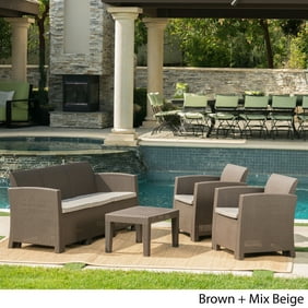 Christopher Knight Home Jacksonville Outdoor 5 Piece Wicker Style