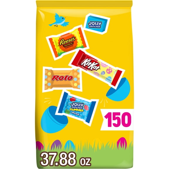 Hershey Assorted Flavored, Easter Candy Bulk Bag, 37.88 oz (150 Pieces)