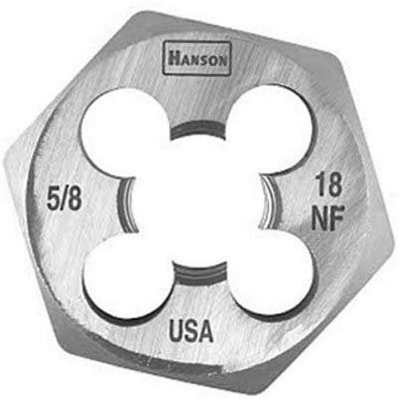 Irwin Irwin - 6854 - Hanson High Carbon Steel SAE Hexagon Die 5/8 in.-18NF 1/pc.