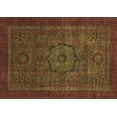 thumbnail image 1 of Ahgly Company Indoor Rectangle Abstract Brown Modern Area Rugs, 4' x 6', 1 of 4