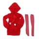 thumbnail image 3 of Ropa de vestir Yotijar con capucha medias para muñeca 1/3 60cm rojo, 3 of 6