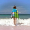 thumbnail image 2 of Peppa Pig Toalla de playa de secado rápido con diseño temático, regalo para mujeres y niñas, ideal para cumpleaños, fans, amantes de la música, uso en la playa o al aire libre, 78 × 150 cm, 2 of 6