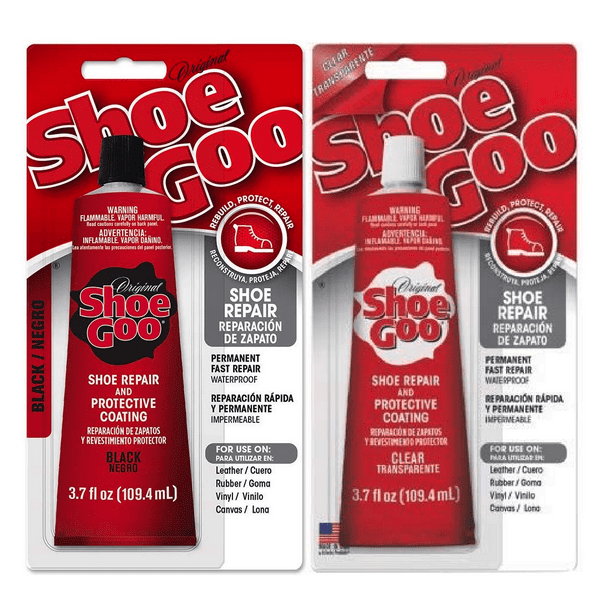 Shoe Goo Shoe Repair 3.7 oz. 2Pack (1 Clear, 1 Black)