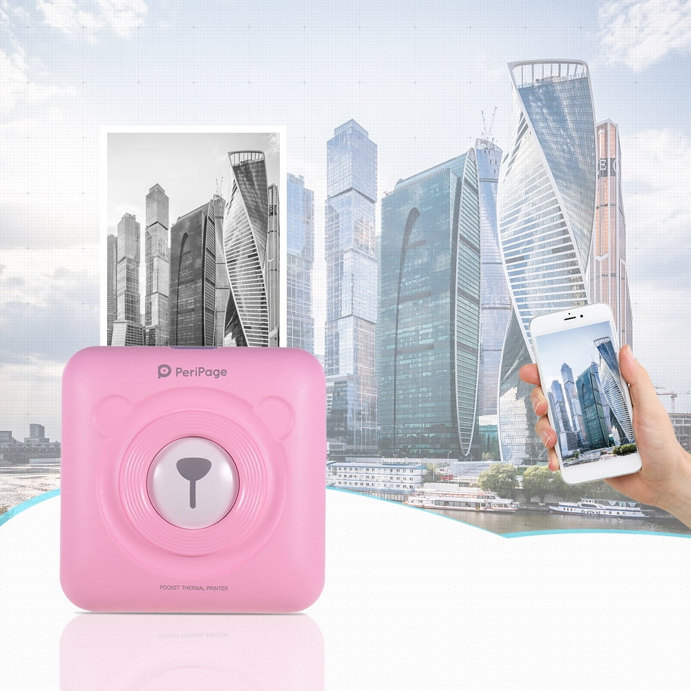 Mini Pocket Wireless BT Thermodrucker Bild Foto Label Memo USB für Android iOS 