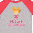 thumbnail image 4 of Inktastic Future Lacrosse Star Girl Girls Toddler T-Shirt, 4 of 5