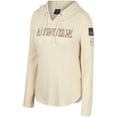 thumbnail image 2 of Women's Colosseum Cream Auburn Tigers OHT Military Appreciation Casey Raglan Long Sleeve Hoodie T-Shirt, 2 of 4