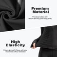 thumbnail image 2 of Hipuroga Womens Lightweight Cropped Workout Jackets Zip Up Slim Fit Yoga Jacket with Thumb Holes for Athletic Running Black M, 2 of 6