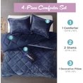 thumbnail image 3 of King Comforter Set, Velvet Comforter Set , Luxury Diamond Quilting Comforter, 3 of 13
