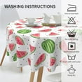 thumbnail image 3 of Nappe Ronde Melon D\'eau 60 Pouces Imperméable Décorative, Idéale pour la Table de Cuisine et de Salle à Manger, les Fêtes, le Camping, Usage Intérieur et Extérieur, 3 of 6