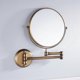 thumbnail image 1 of Antique Brass Wall Mounted Bathroom Mirror 8 Inch Round 3x Magnification 360 Degree Adjustable Makeup Mirror(gold), 1 of 5