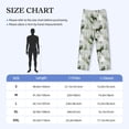 thumbnail image 4 of Balery green plaid Moose tree print Men's Pajama Pants,Ultra Lightweight Pjs,Lounge Pant-Small, 4 of 9