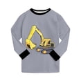 thumbnail image 5 of GCETTIC Boys Pajama Set 2 Piece Long Sleeve Pants Cartoon Print Sleepwear Grey Size,2-3 Years, 5 of 8