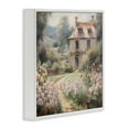 thumbnail image 4 of Stupell Industries French Garden Cottage Landscape Painting White Framed Art Print Wall Art, 17 x 17, 4 of 10