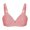 Pink, variant on EOYWHK 1PC Bras for Women Big Bust, Woman's Embroidered Glossy Comfortable Breathable Bra Underwear No Rims