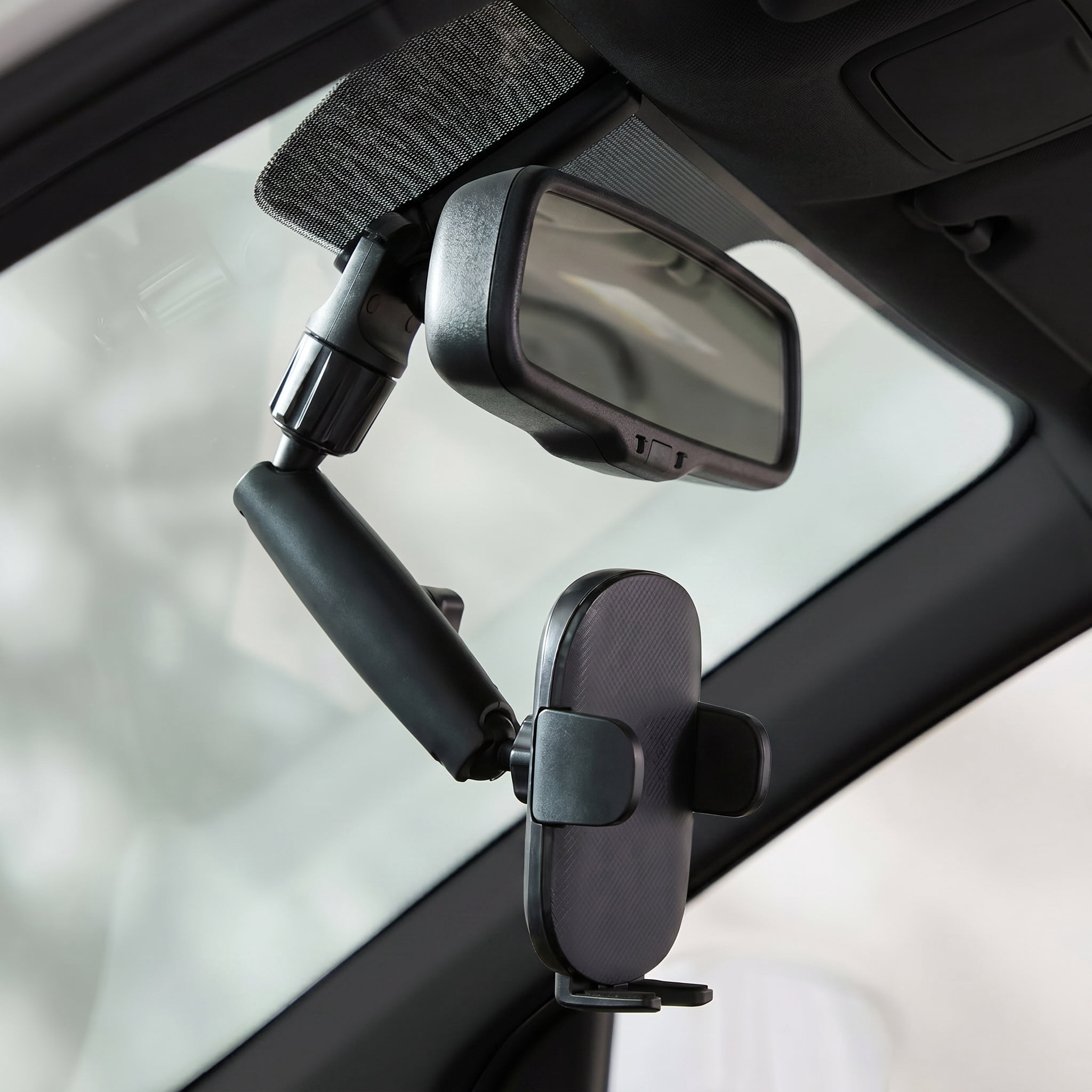 onn Car Rearview Mirror Universal Phone Mount