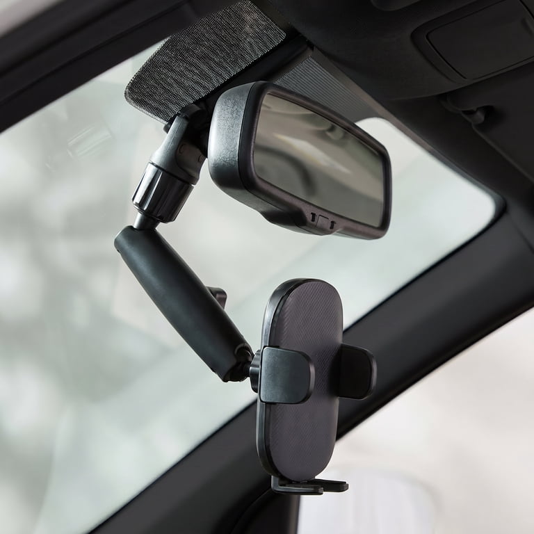 onn Car Rearview Mirror Universal Phone Mount photo 2