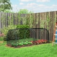 thumbnail image 2 of Outsunny 8 x 3ft Crop Cage with Two Zippered Doors Black, 2 of 10