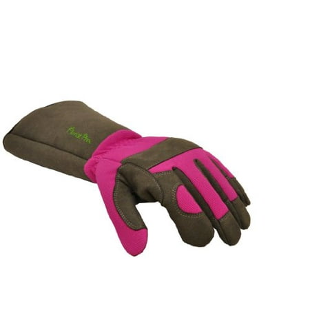 Womens Bionic Gardening Gloves - G & F 2430M Florist Pro Long Sleeve Rose gardening Gloves, Thorn Resistant Garden Gloves, Rose Pruning Gloves - Women's Medium