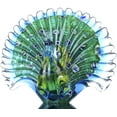 thumbnail image 2 of H&D Hand Blown Peacock Figurine Art Glass Table Top Sculpture Home Decor Gifts, 2 of 6