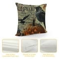 thumbnail image 4 of Halloween Pillow Covers  Vintage Halloween Throw Pillow Covers Halloween Owl Crow Pumpkin Skull Velvet Couch Cushion Covers Halloween Decorations, 4 of 5