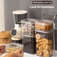 thumbnail image 4 of 450/900/1350/1800ML Clear Food Storage Jar Large Capacity Refrigerator Multi-functional Dry Goods Fruit Snacks Airtight Sealing Storage Container Kitchen Supplies L, 4 of 13