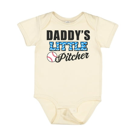 

Inktastic Baseball Daddys Little Pitcher Gift Baby Boy Bodysuit