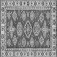 thumbnail image 1 of Ahgly Company Indoor Square Abstract Gray Modern Area Rugs, 3' Square, 1 of 4