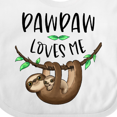 thumbnail image 4 of Inktastic Pawpaw Loves Me Cute Sloth and Baby Boys or Girls Baby Bib, 4 of 4