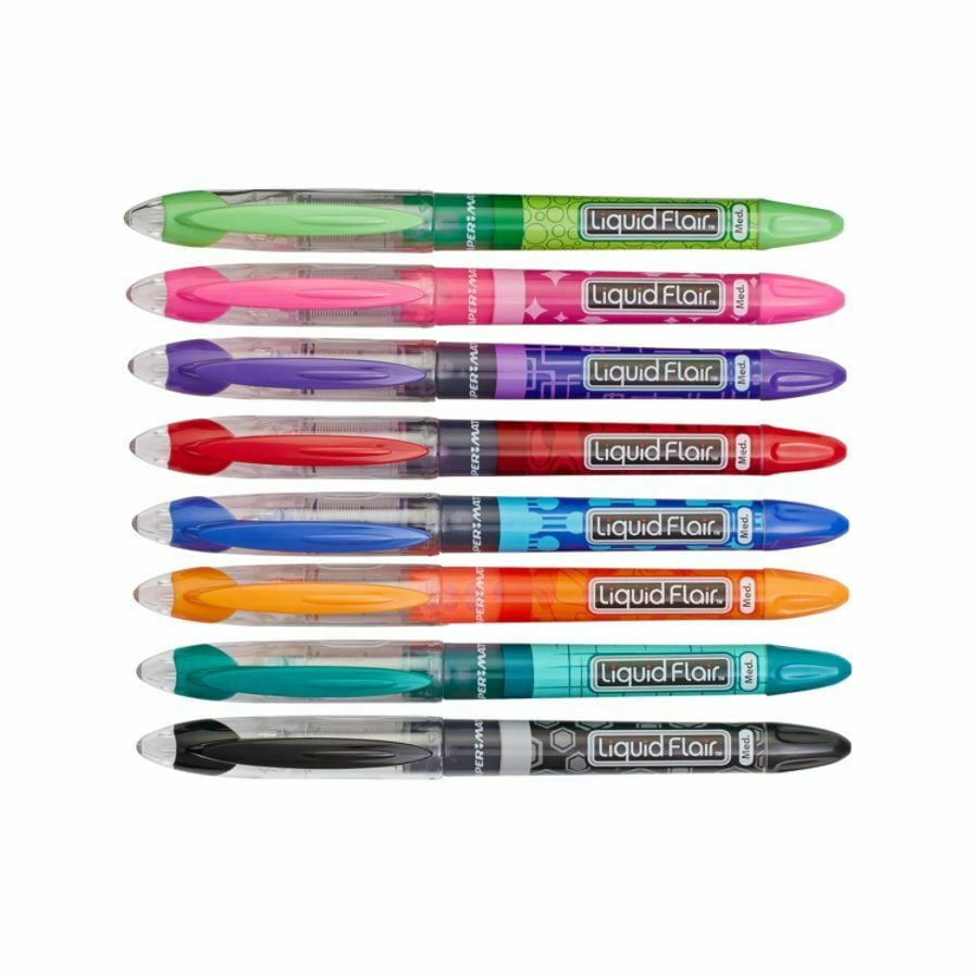 Paper Mate Liquid Expresso Porous Point Pen, 1.0 mm, Assorted Ink